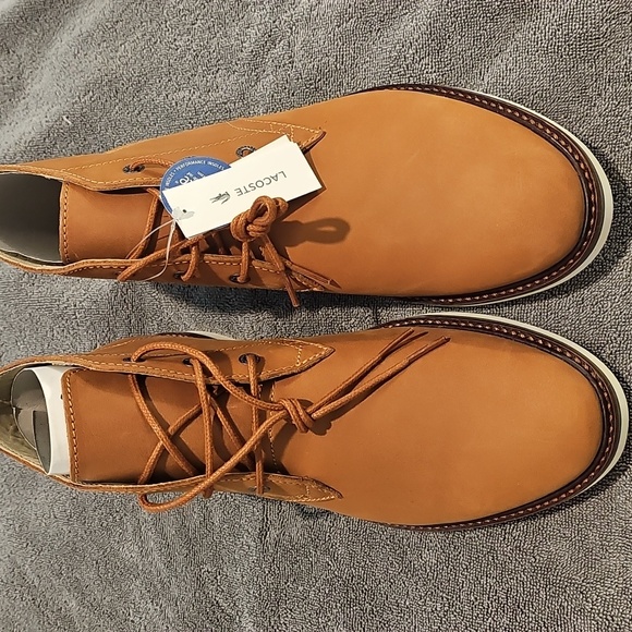 Lacoste boots Sherbrooke hi. Cam leather  9.5 usa size - Picture 1 of 5